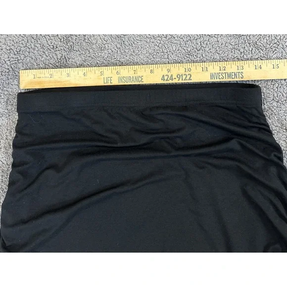 Vince Camuto Women Black Form Fitting Scrunch Formal Skirt Size Small - Picture 5 of 7